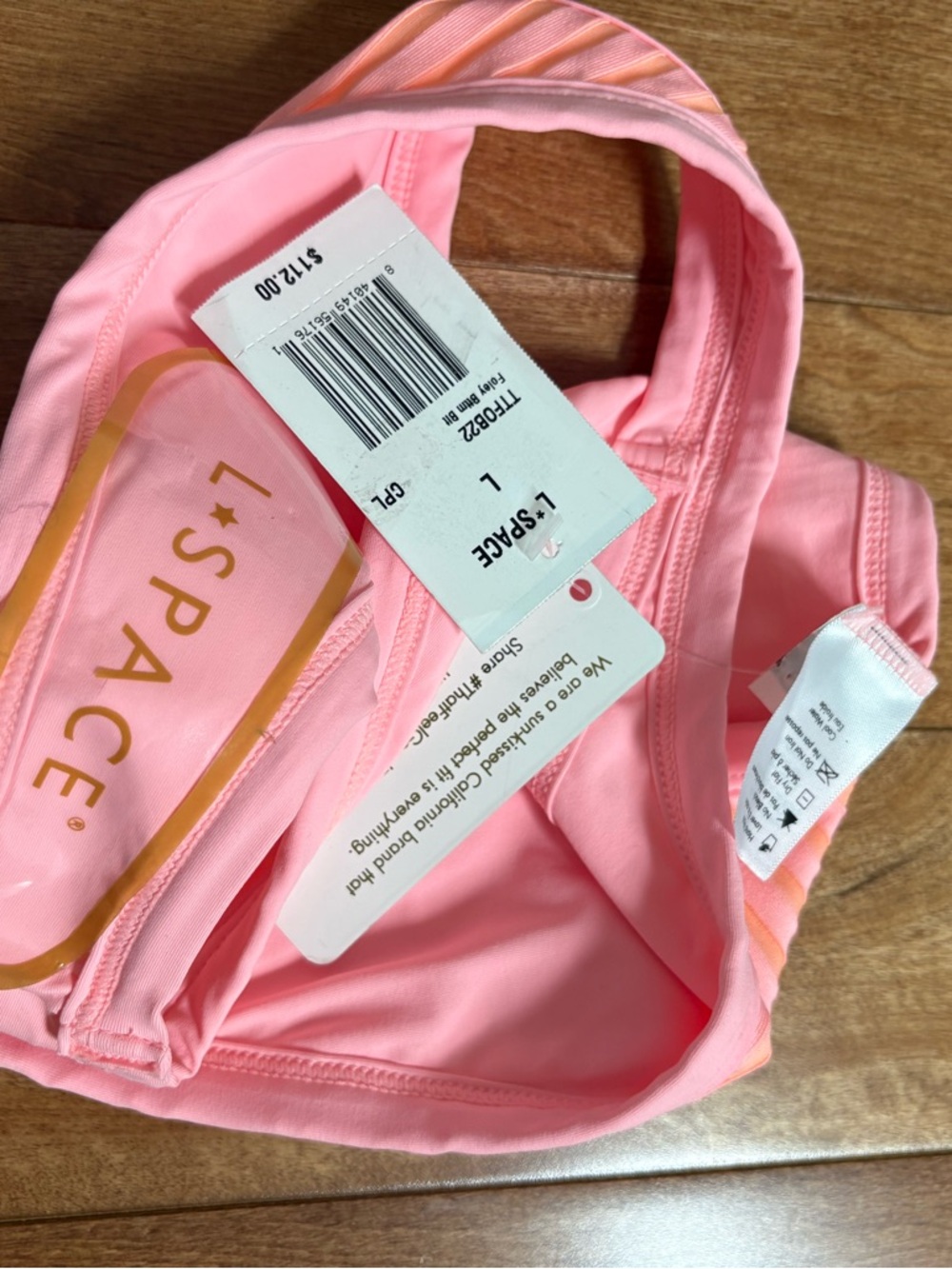 NWT L*Space Foley Ribbed Bikini Bottom Size Large - Picture 3 of 3